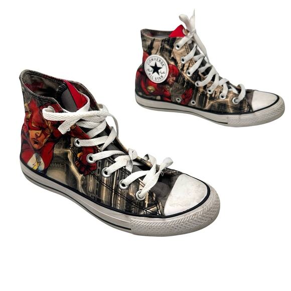 Converse Chuck Taylor All Star DC Comics The Flash Men's 6 Women's 8 High Top - Picture 4 of 14